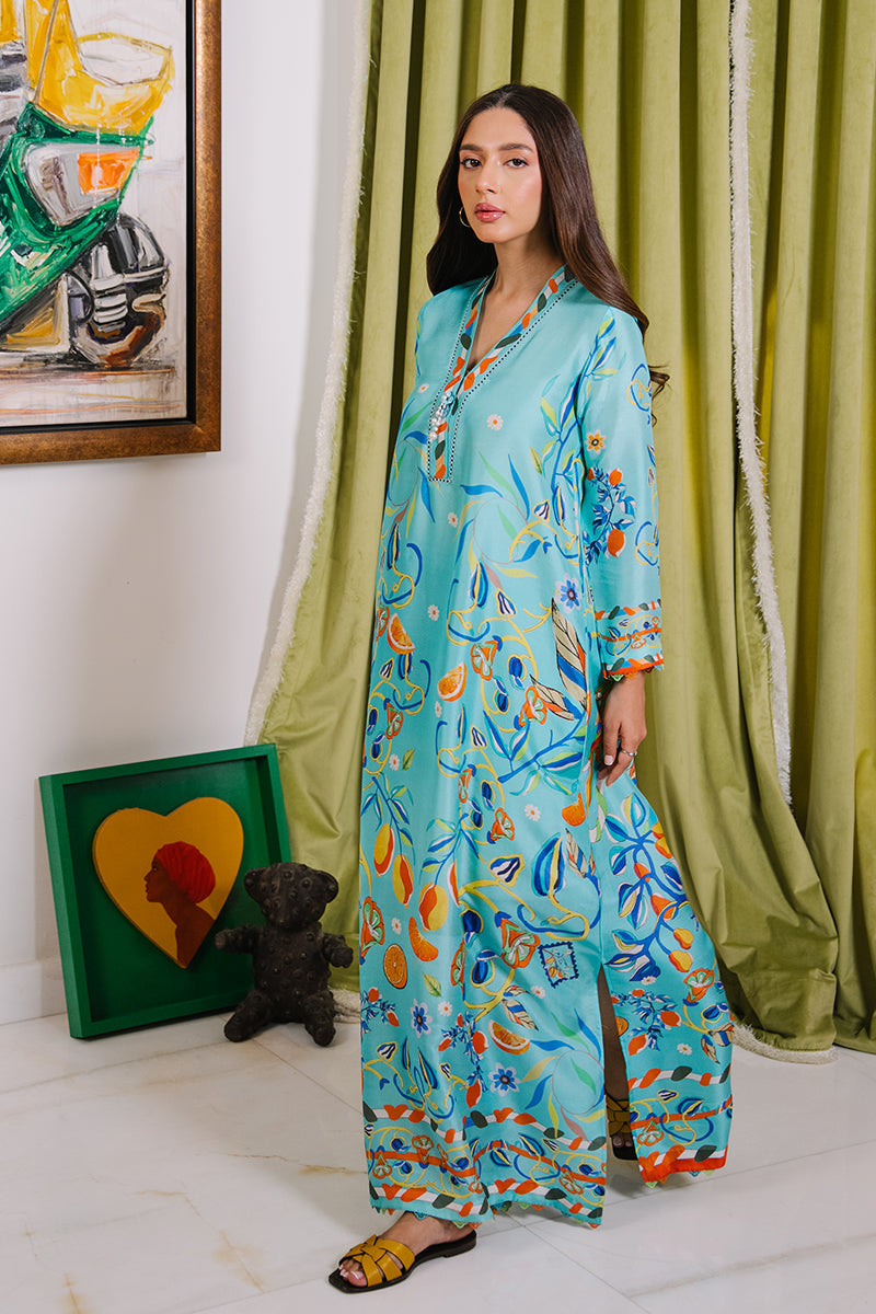 Mina Hassan | Signature Luxe 25 | Amalfi Treat Kaftan - RTS - Official Mina Hassan stockist in UK - Sakeena London