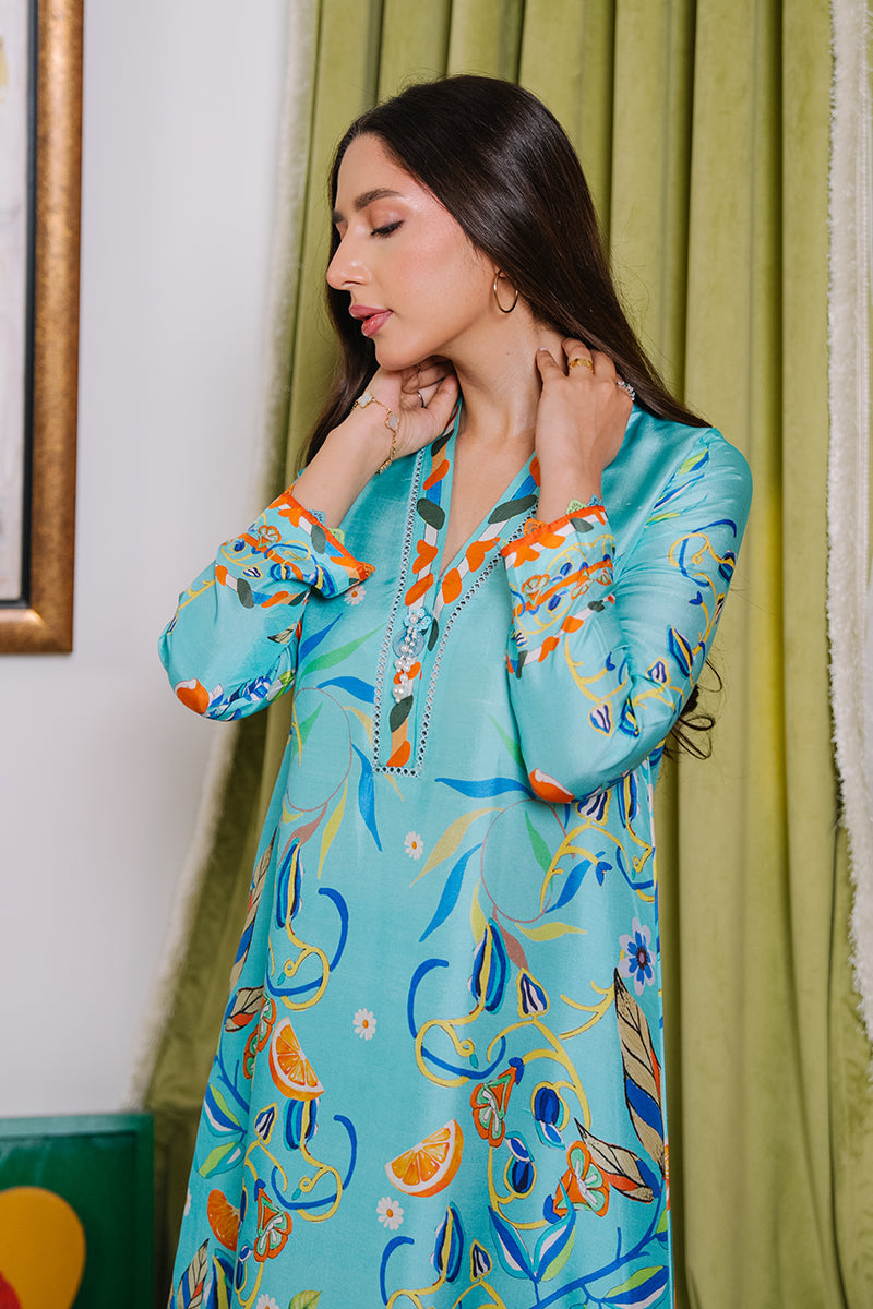 Mina Hassan | Signature Luxe 25 | Amalfi Treat Kaftan - RTS - Official Mina Hassan stockist in UK - Sakeena London