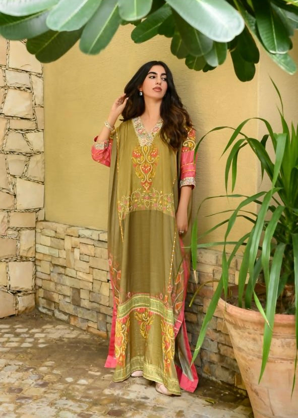 Layla Chatoor | Luxury Pret | Printed Kaftan