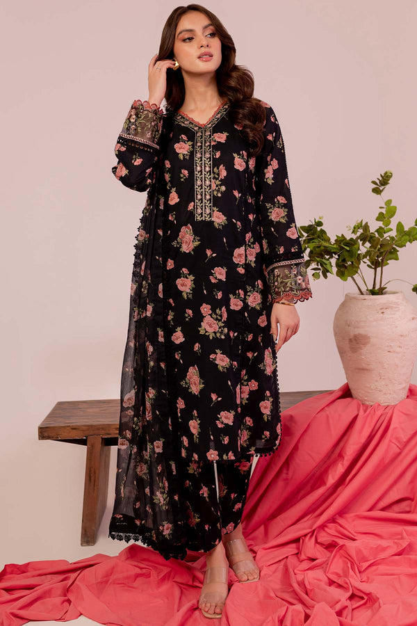 Farasha | Printed Essentials | Black Scarlet - Official Farasha stockist in UK - Sakeena London