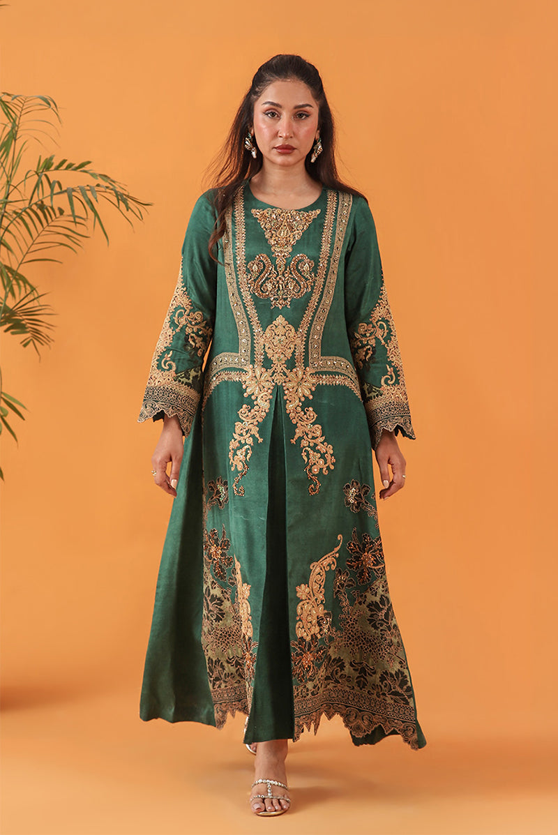 Shamaeel Ansari | Classic Luxe 26 | Emerald by Shamaeel Ansari – Pakistani designer wear