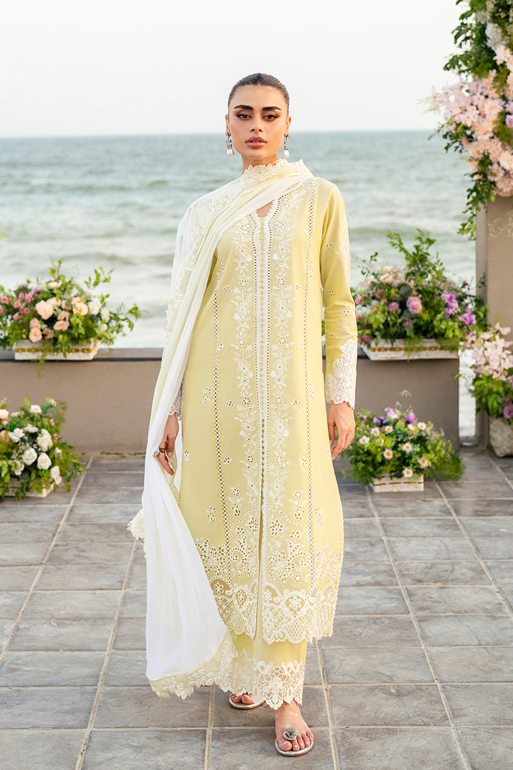 Azure | Luxury Lawn 26 | Imperial Saffron by Azure – Pakistani designer wear
