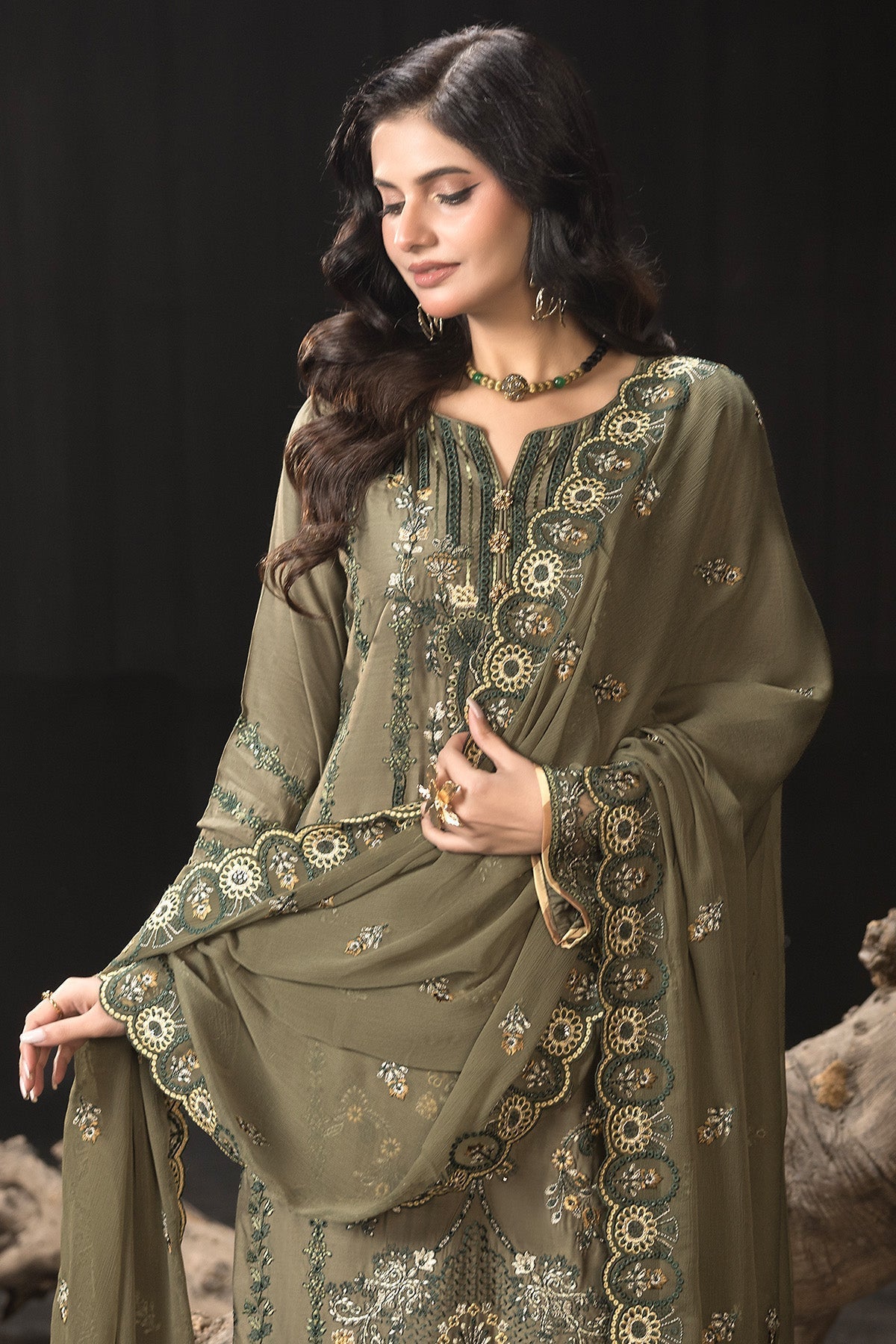 Imrozia Premium | Gulzar e Dil | I.P-105 Dilfareb - Official Imrozia Premium stockist in UK - Sakeena London