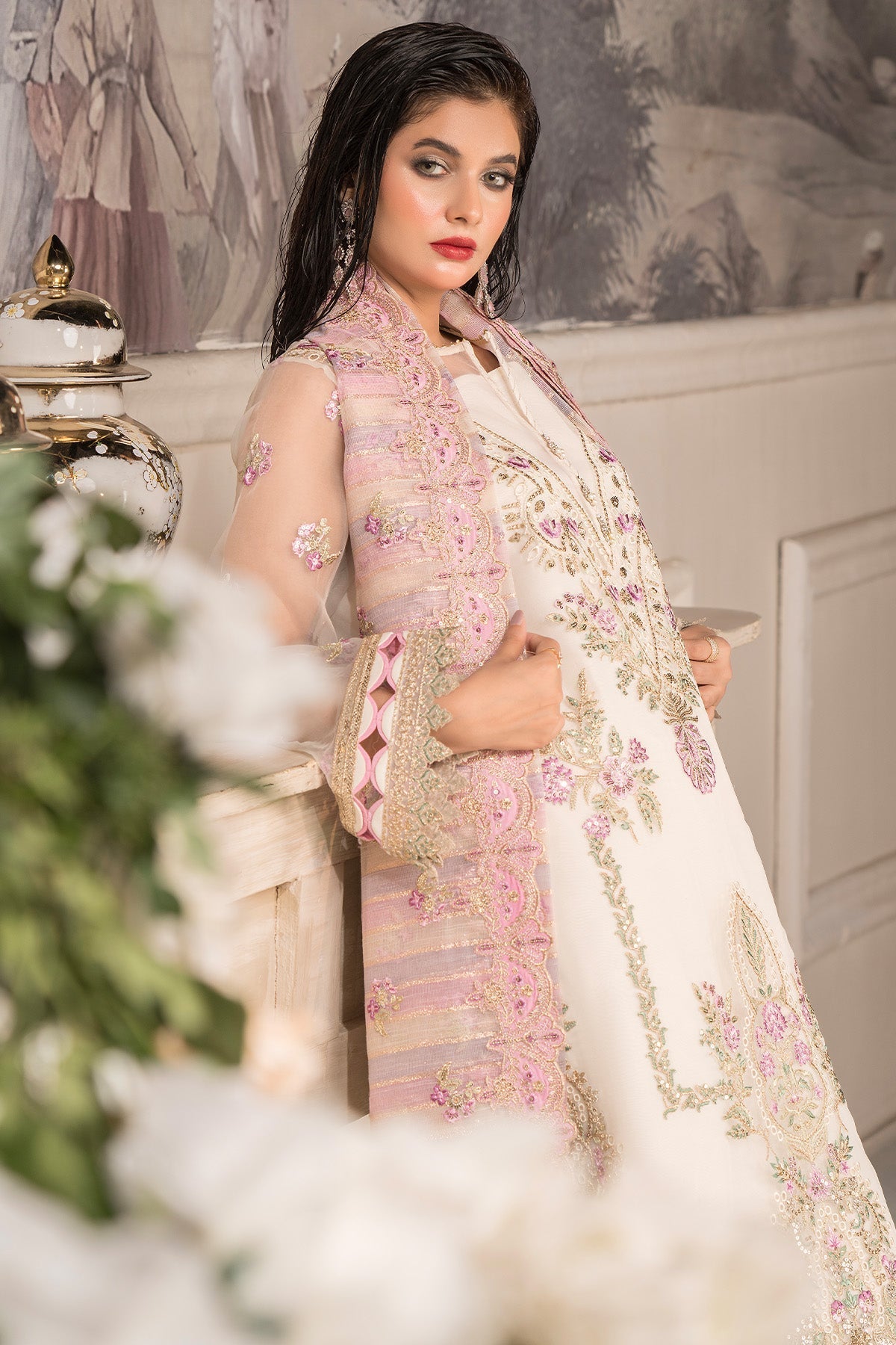Imrozia Premium | Dilkash Formals | IP-108 Saanjh - Official Imrozia Premium stockist in UK - Sakeena London