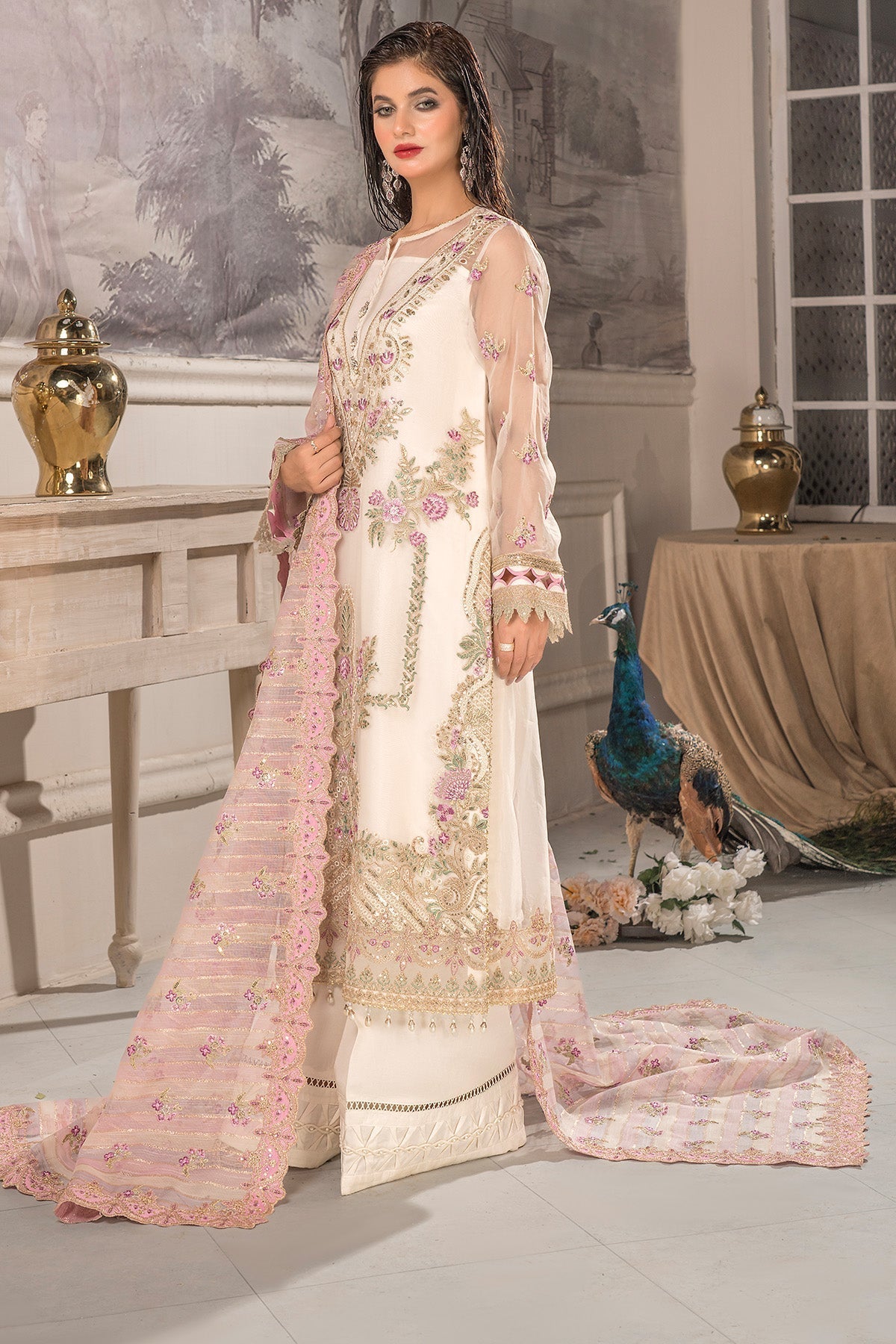 Imrozia Premium | Dilkash Formals | IP-108 Saanjh - Official Imrozia Premium stockist in UK - Sakeena London