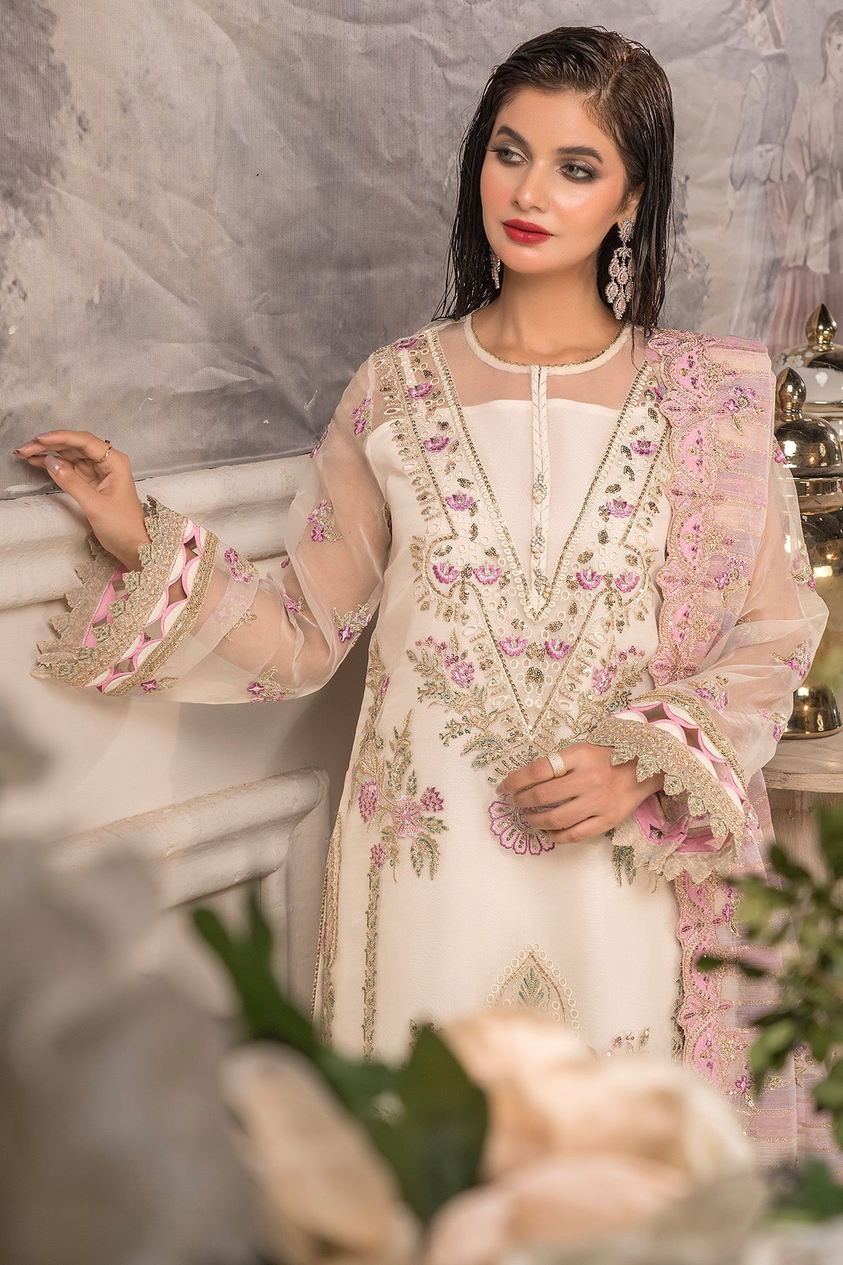 Imrozia Premium | Dilkash Formals | IP-108 Saanjh - Official Imrozia Premium stockist in UK - Sakeena London