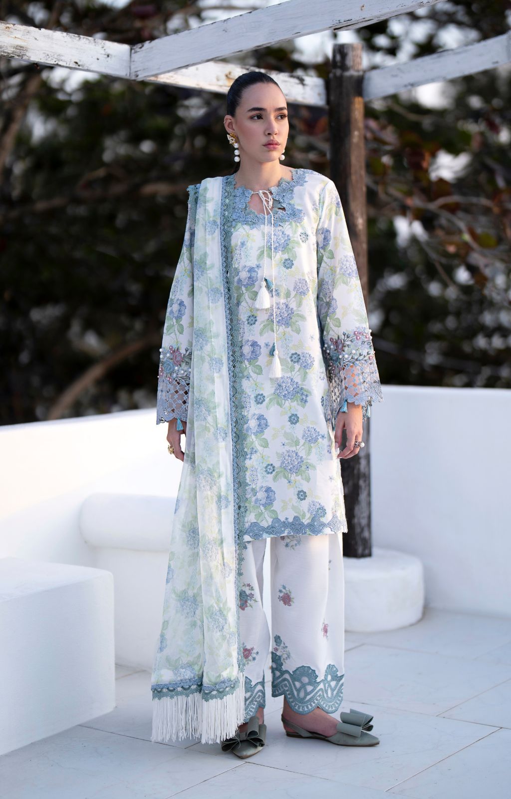 AJR Couture | Printakari Lawn 25 | Isle - Official AJR Couture stockist in UK - Sakeena London