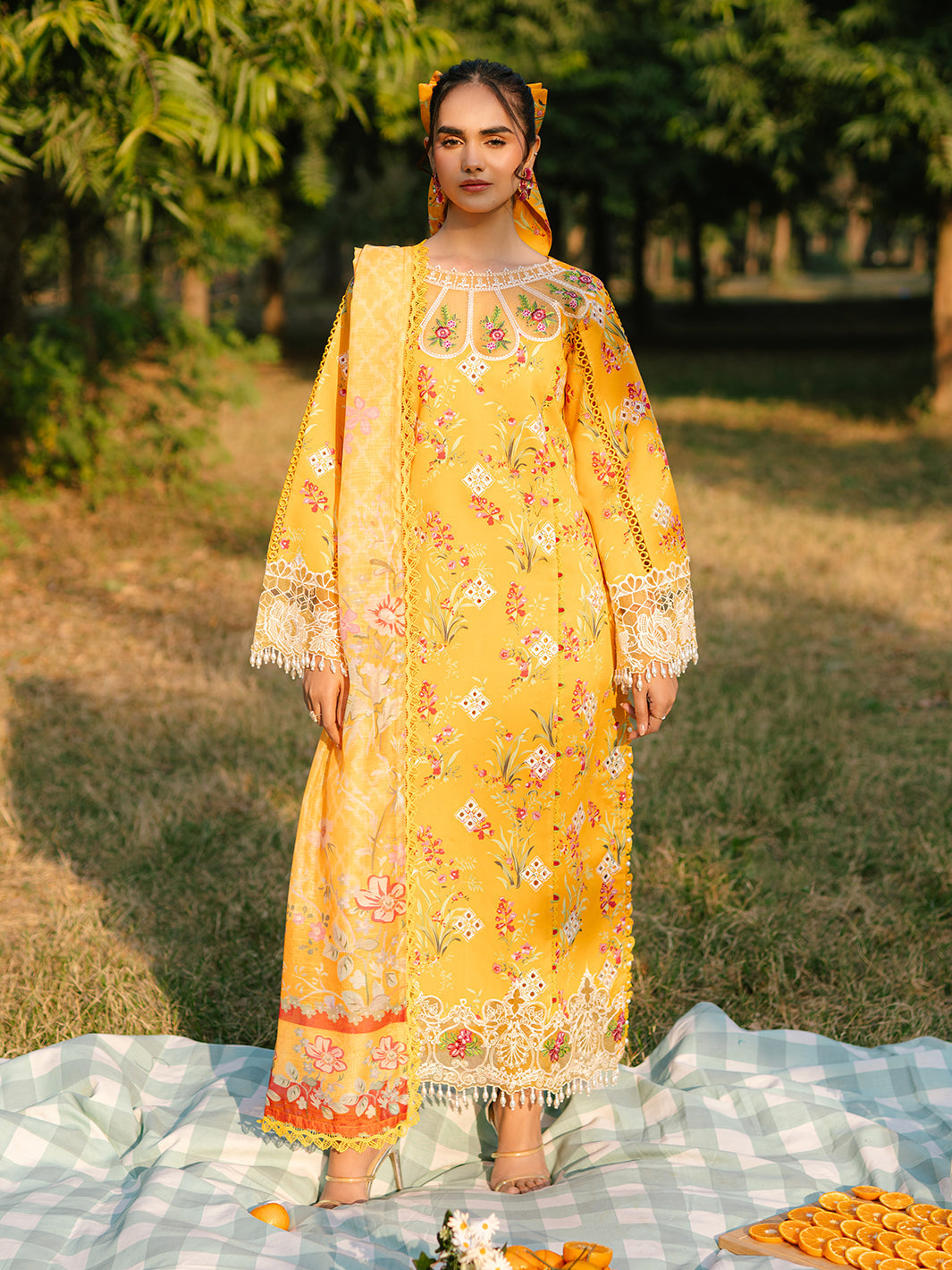 Parishay | Ivy Bloom Luxury Lawn | IVY-01 - Official Parishay stockist in UK - Sakeena London