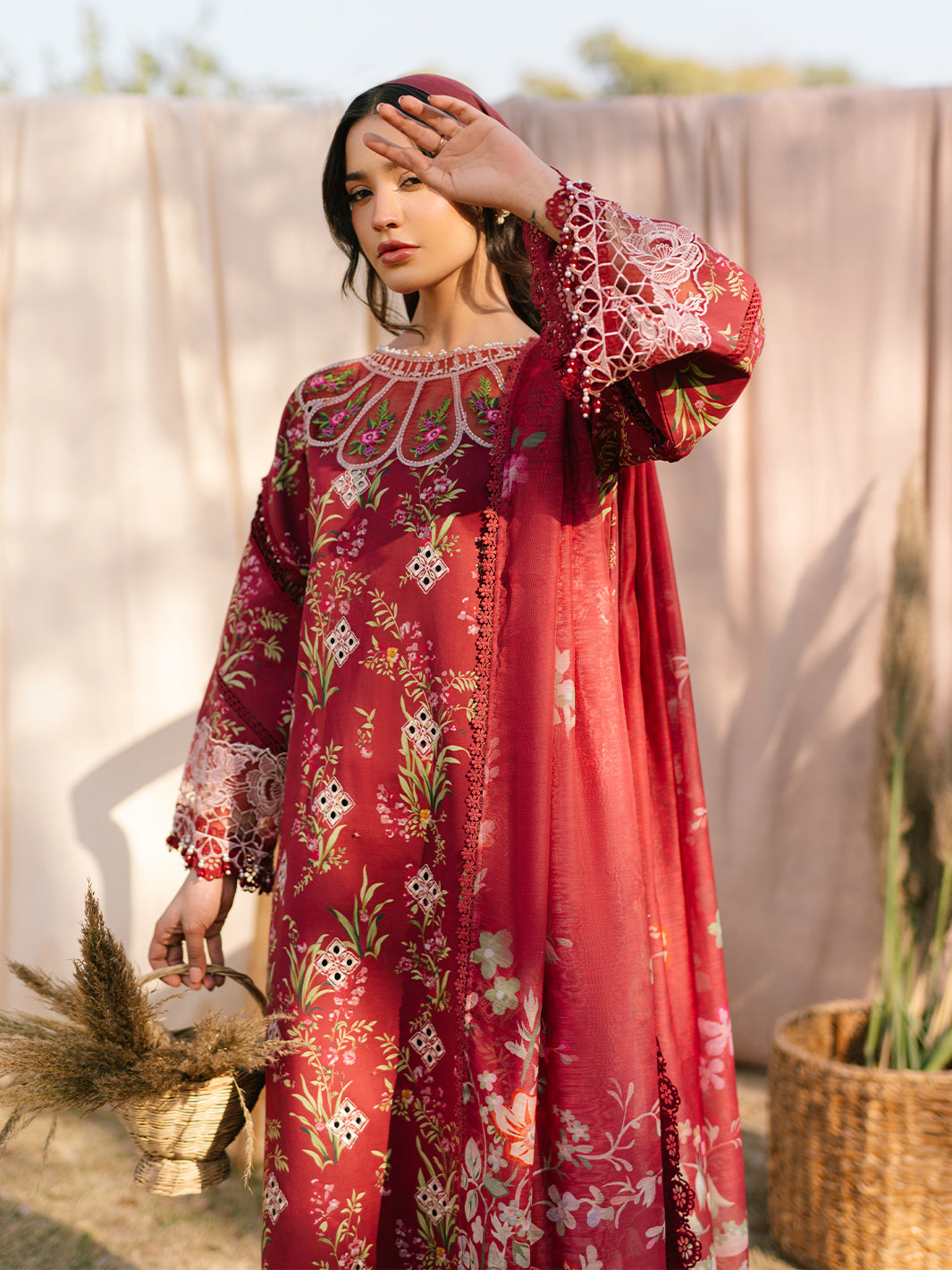 Parishay | Ivy Bloom Luxury Lawn | IVY-02 - Official Parishay stockist in UK - Sakeena London