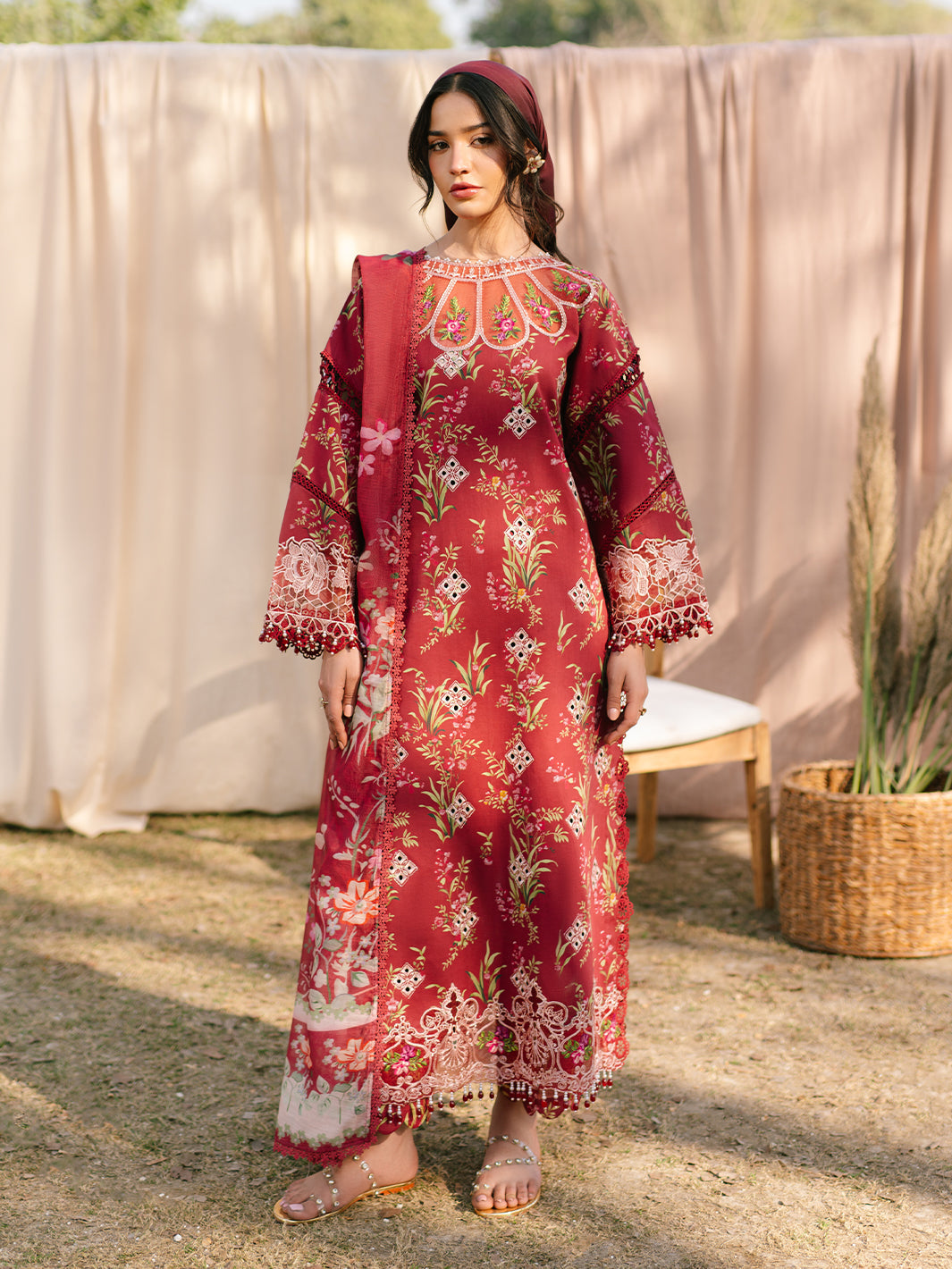 Parishay | Ivy Bloom Luxury Lawn | IVY-02 - Official Parishay stockist in UK - Sakeena London