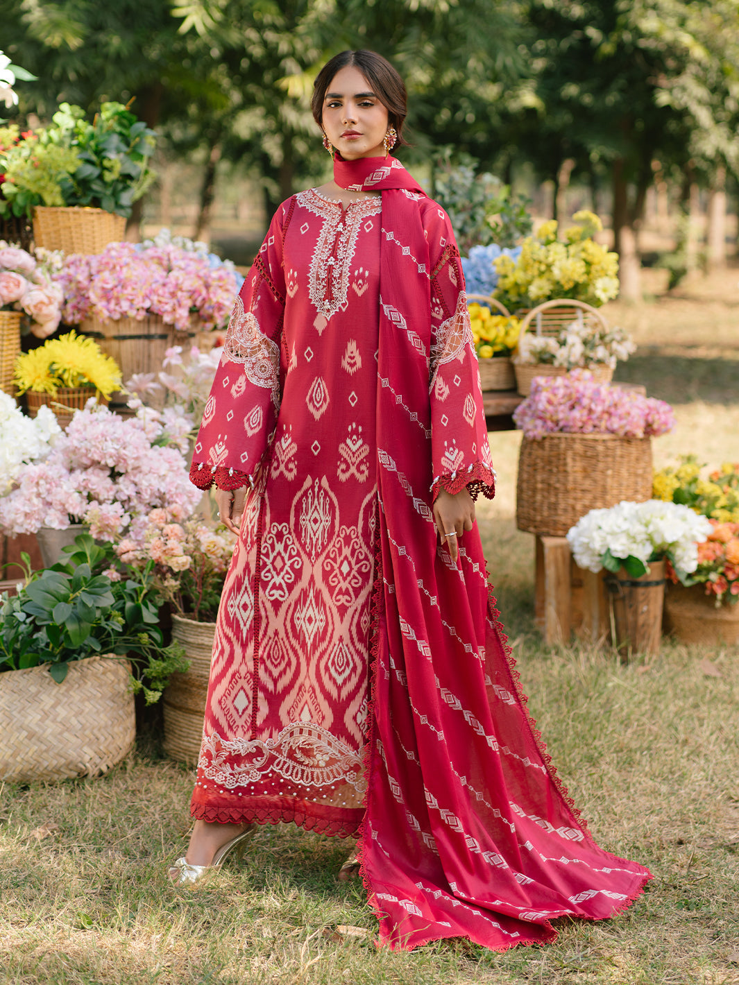 Parishay | Ivy Bloom Luxury Lawn | IVY-04 - Official Parishay stockist in UK - Sakeena London