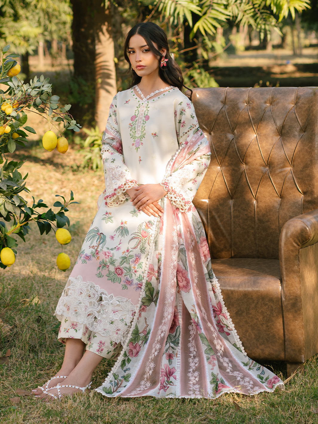 Parishay | Ivy Bloom Luxury Lawn | IVY-05 - Official Parishay stockist in UK - Sakeena London
