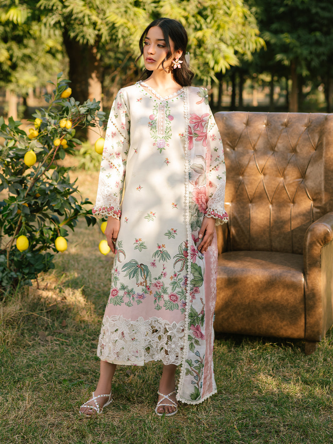 Parishay | Ivy Bloom Luxury Lawn | IVY-05 - Official Parishay stockist in UK - Sakeena London