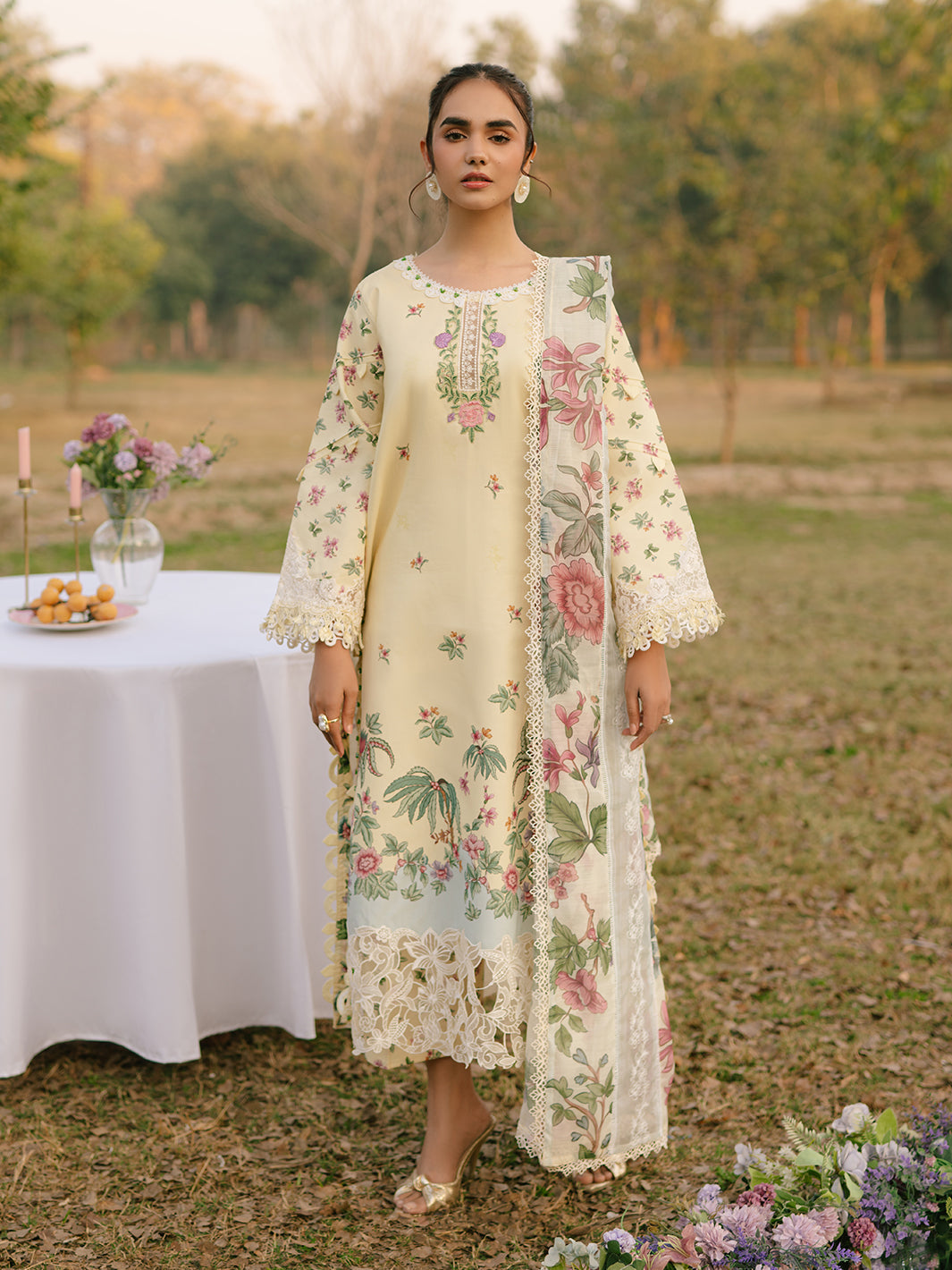 Parishay | Ivy Bloom Luxury Lawn | IVY-06 - Official Parishay stockist in UK - Sakeena London