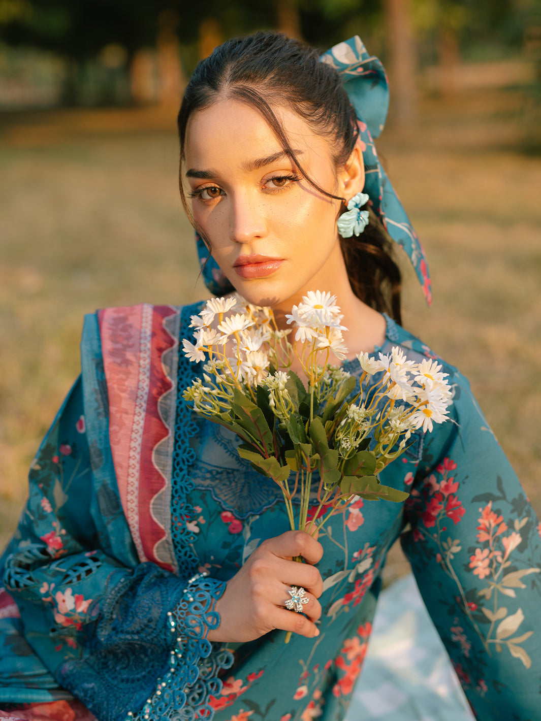 Parishay | Ivy Bloom Luxury Lawn | IVY-07 - Official Parishay stockist in UK - Sakeena London