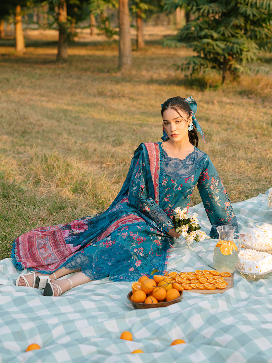 Parishay | Ivy Bloom Luxury Lawn | IVY-07 - Official Parishay stockist in UK - Sakeena London