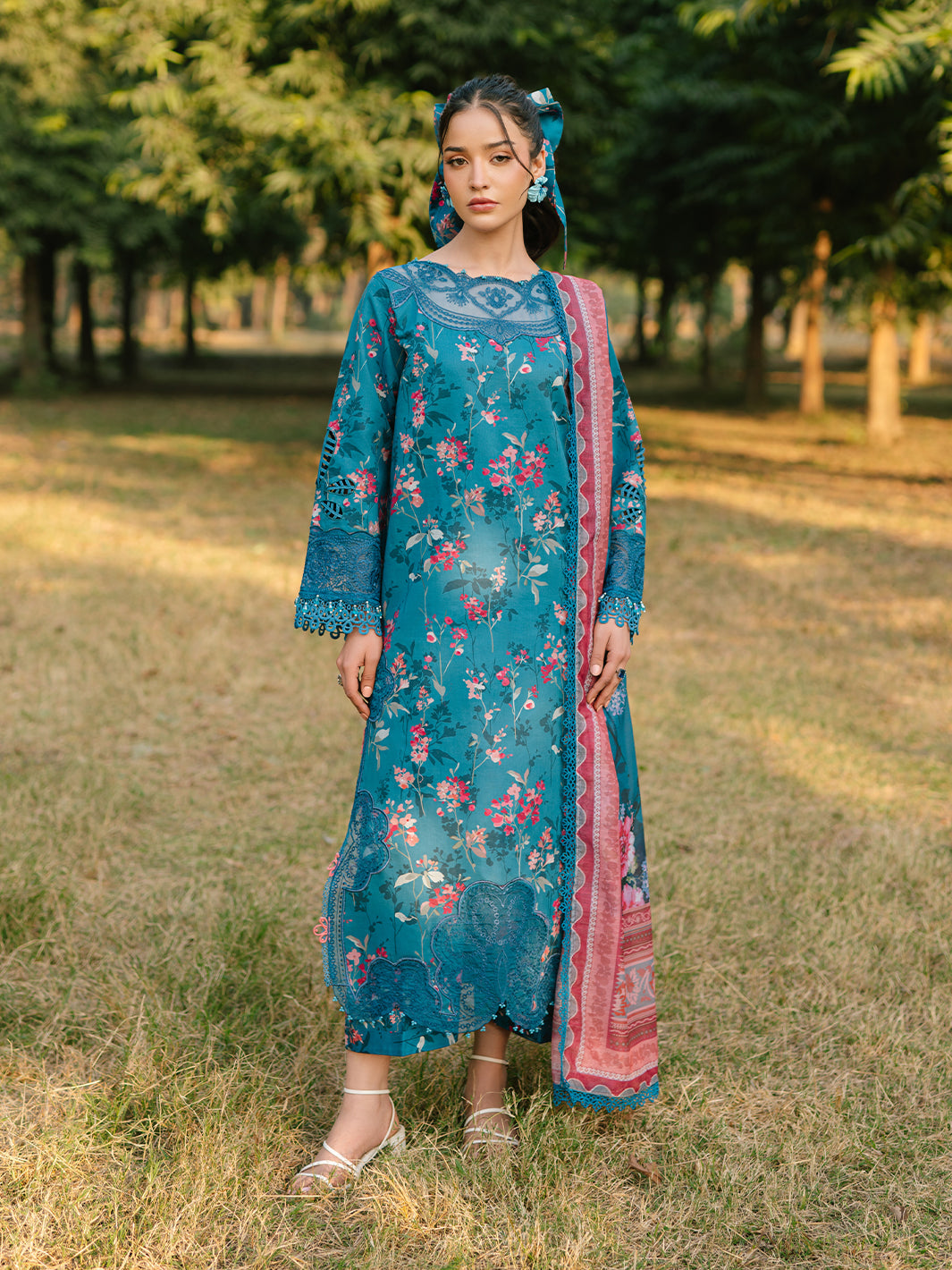 Parishay | Ivy Bloom Luxury Lawn | IVY-07 - Official Parishay stockist in UK - Sakeena London
