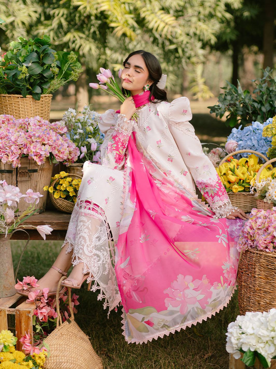 Parishay | Ivy Bloom Luxury Lawn | IVY-09 - Official Parishay stockist in UK - Sakeena London