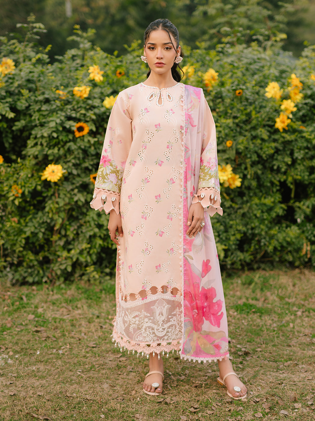 Parishay | Ivy Bloom Luxury Lawn | IVY-10 - Official Parishay stockist in UK - Sakeena London