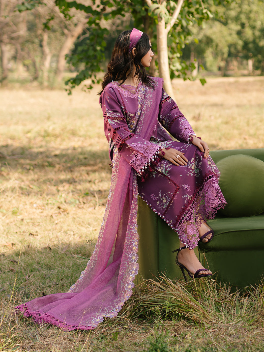 Parishay | Ivy Bloom Luxury Lawn | IVY-13 - Official Parishay stockist in UK - Sakeena London