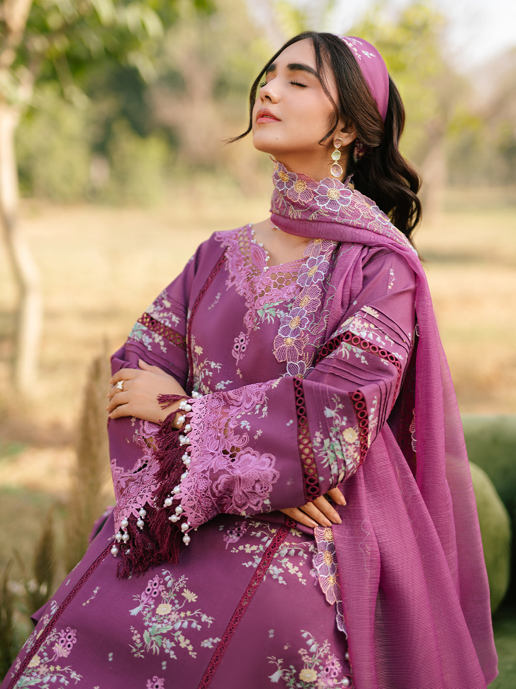 Parishay | Ivy Bloom Luxury Lawn | IVY-13 - Official Parishay stockist in UK - Sakeena London