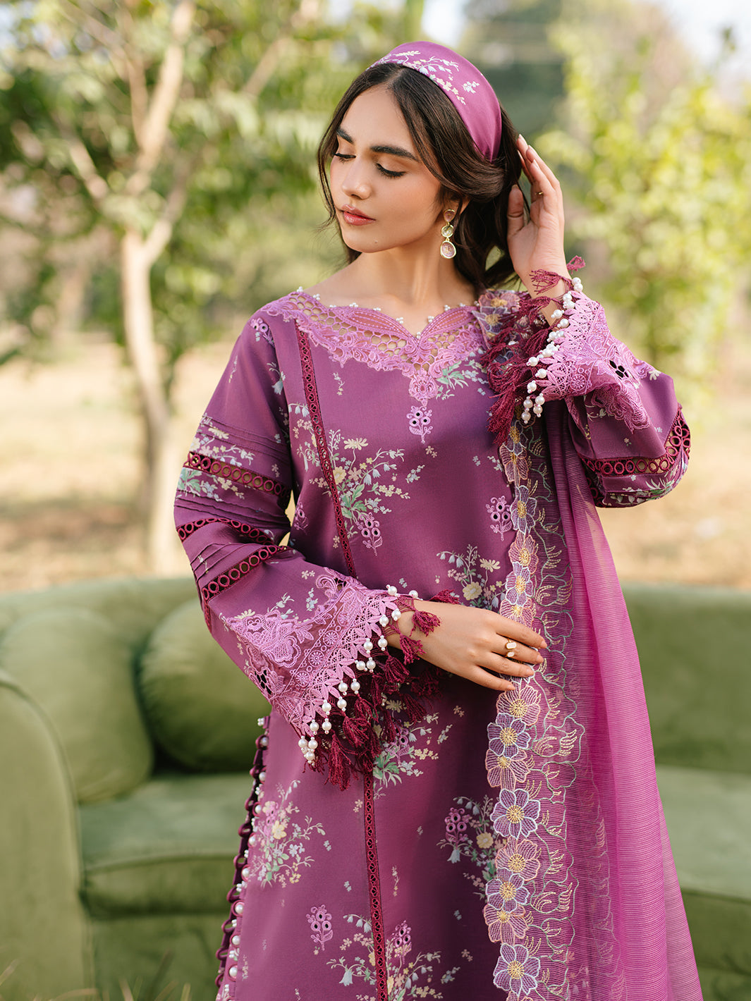 Parishay | Ivy Bloom Luxury Lawn | IVY-13 - Official Parishay stockist in UK - Sakeena London