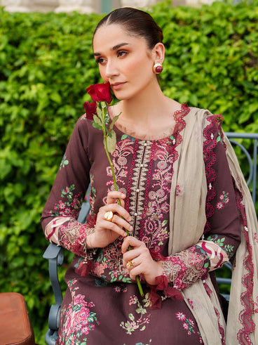 Parishay | Ivy Bloom Winter | IW-06 | 3 PC Winter - Official Parishay stockist in UK - Sakeena London
