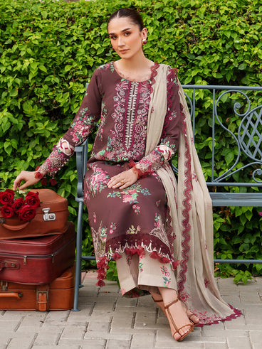 Parishay | Ivy Bloom Winter | IW-06 | 3 PC Winter - Official Parishay stockist in UK - Sakeena London