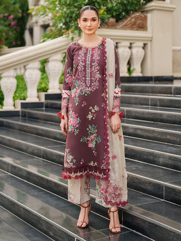 Parishay | Ivy Bloom Winter | IW-06 | 3 PC Winter - Official Parishay stockist in UK - Sakeena London