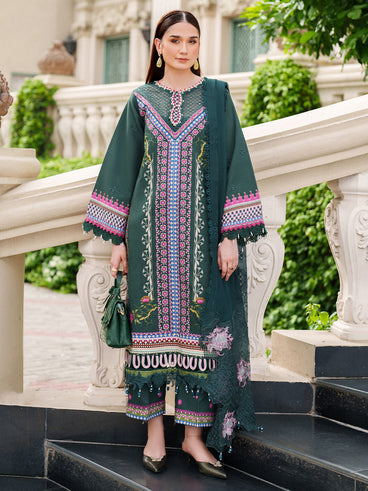 Parishay | Ivy Bloom Winter | IW-07 | 3 PC Winter - Official Parishay stockist in UK - Sakeena London