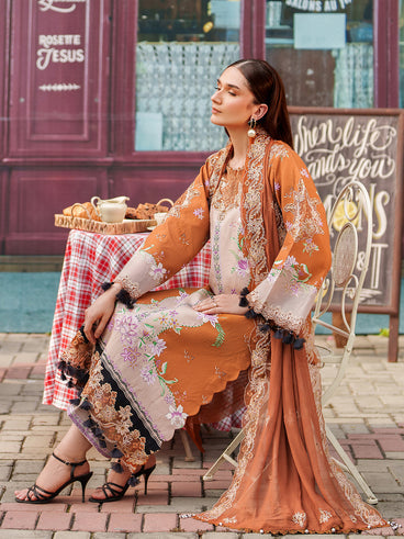 Parishay | Ivy Bloom Winter | IW-12 | 3 PC Winter - Official Parishay stockist in UK - Sakeena London