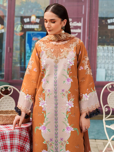 Parishay | Ivy Bloom Winter | IW-12 | 3 PC Winter - Official Parishay stockist in UK - Sakeena London