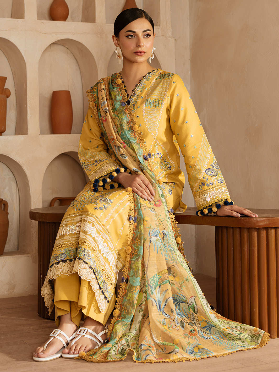 Mahnur | Florence Luxury Lawn 25 | ILENA - Official Mahnur stockist in UK - Sakeena London