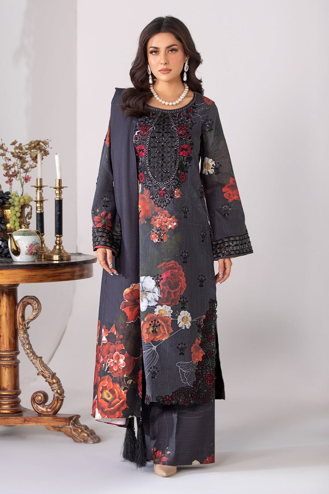Imrozia Premium | Masakali Winter Pret | I.P-84 Kajal - Official Imrozia Premium stockist in UK - Sakeena London