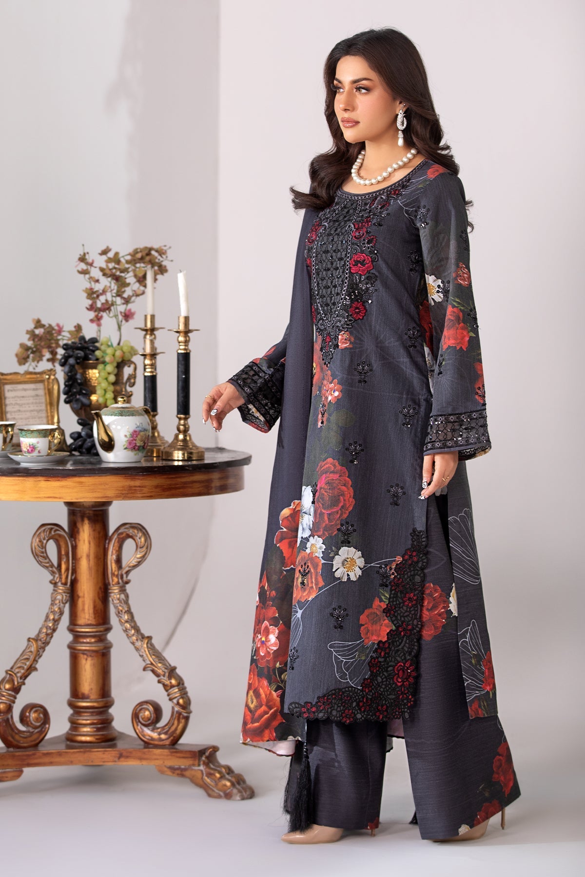 Imrozia Premium | Masakali Winter Pret | I.P-84 Kajal - Official Imrozia Premium stockist in UK - Sakeena London