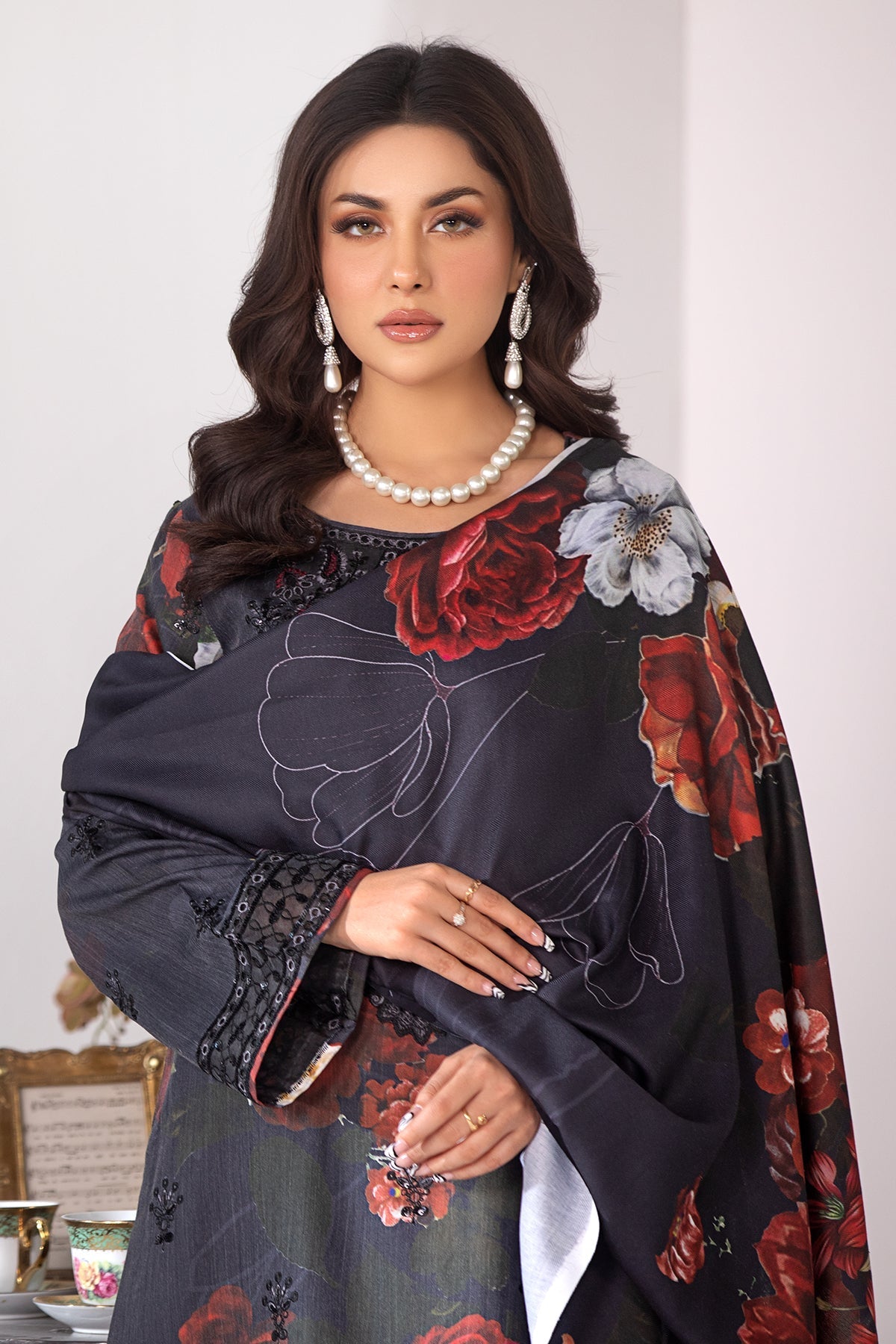 Imrozia Premium | Masakali Winter Pret | I.P-84 Kajal - Official Imrozia Premium stockist in UK - Sakeena London