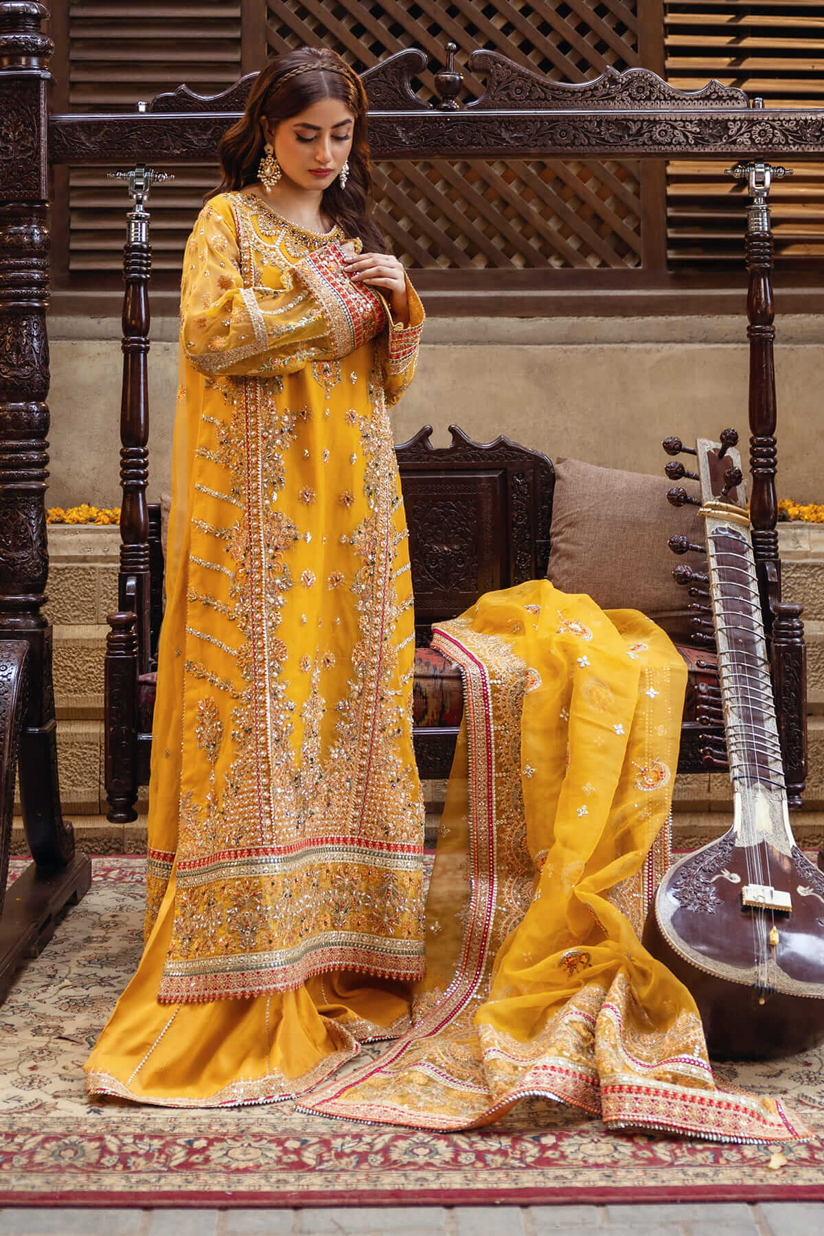 Imrozia Premium | Sajal Bridal Collection | SB-28 Mahpara - Official Imrozia Premium stockist in UK - Sakeena London