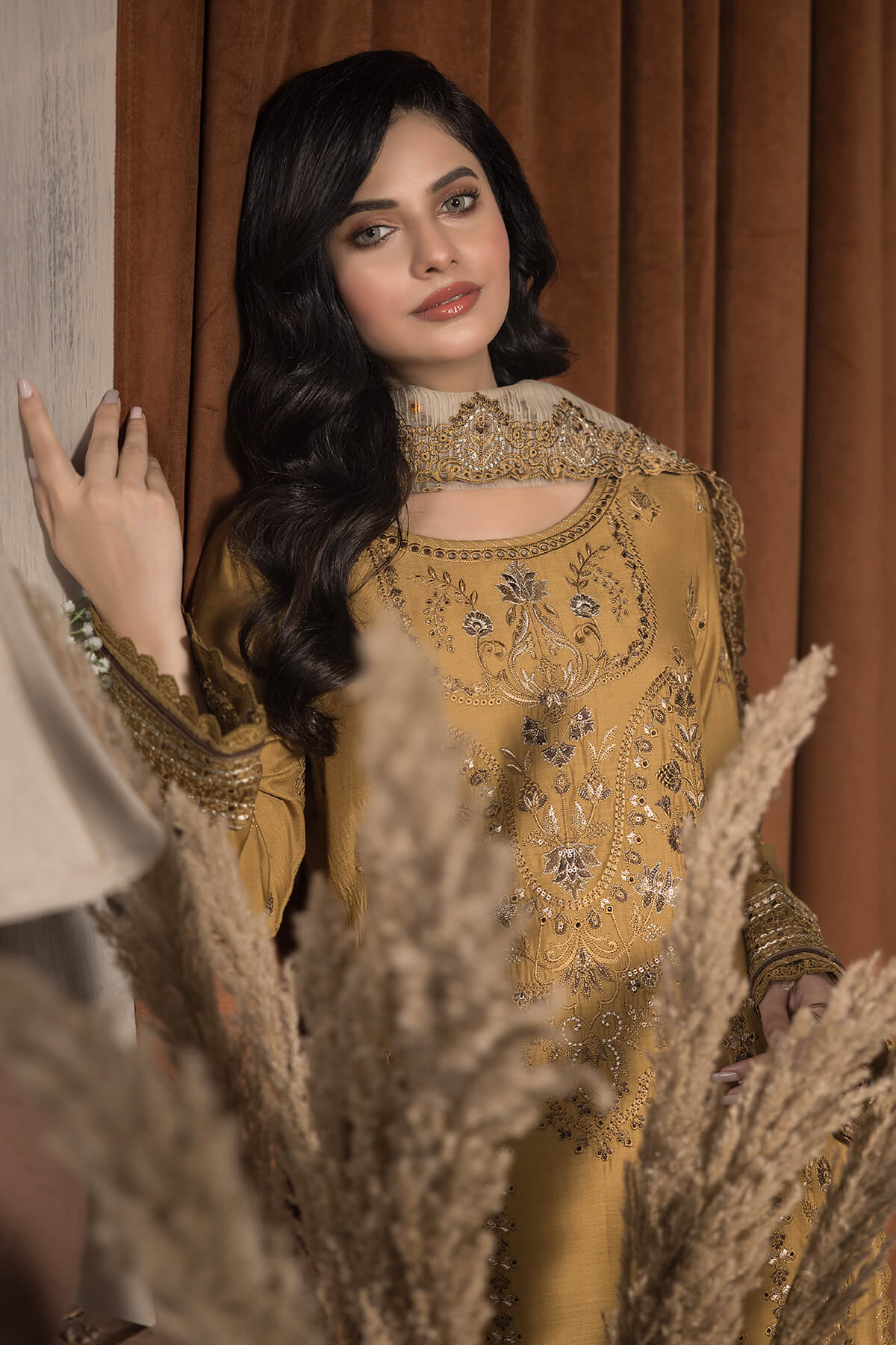 Imrozia Premium | Sehar Winter Collection | I.P-70 Sunheri - Official Imrozia Premium stockist in UK - Sakeena London