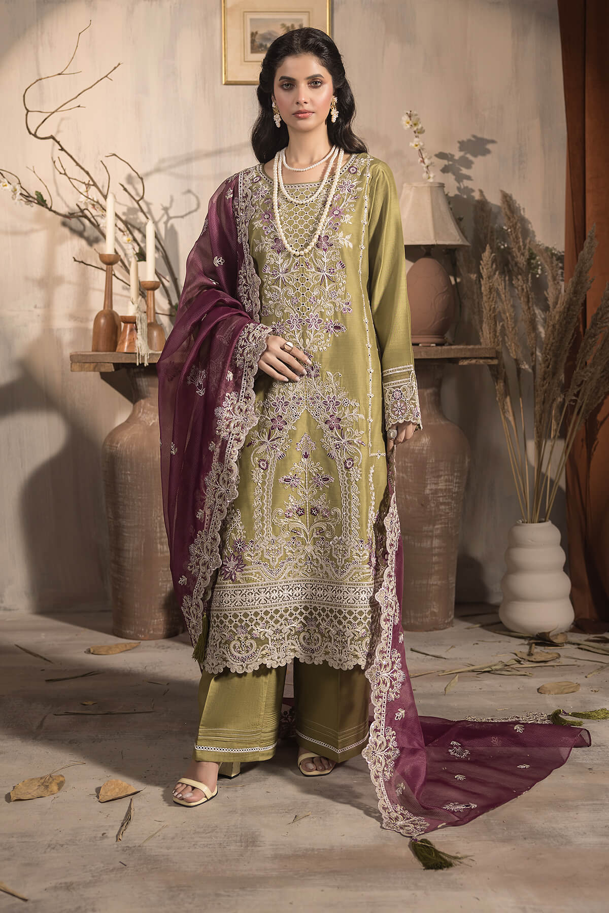 Imrozia Premium | Sehar Winter Collection | I.P-75 Abroo - Official Imrozia Premium stockist in UK - Sakeena London