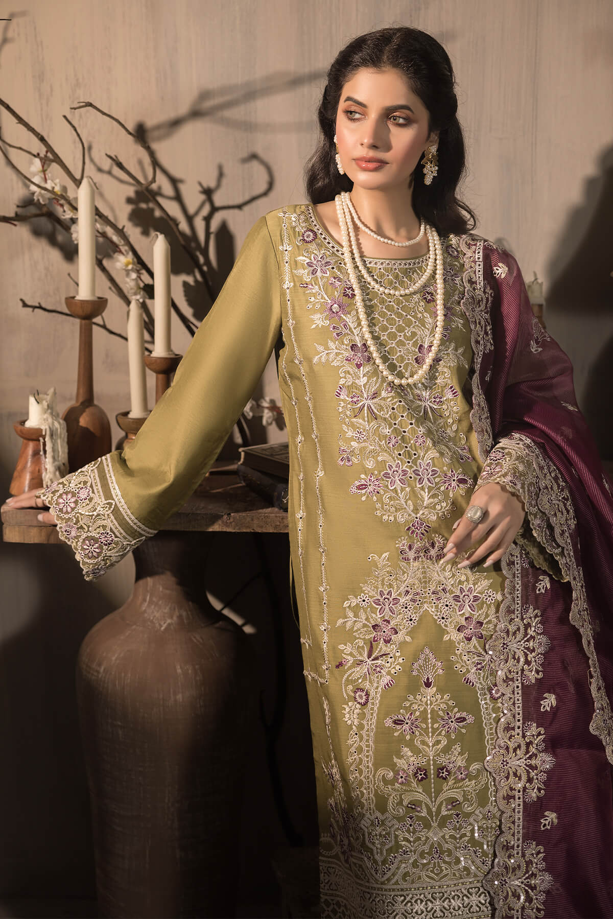 Imrozia Premium | Sehar Winter Collection | I.P-75 Abroo - Official Imrozia Premium stockist in UK - Sakeena London