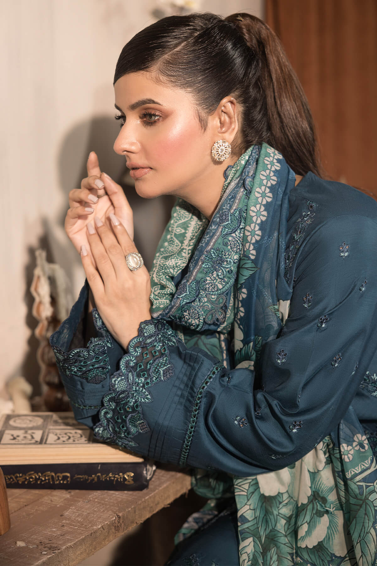 Imrozia Premium | Sehar Winter Collection | I.P-76 Malhaar - Official Imrozia Premium stockist in UK - Sakeena London