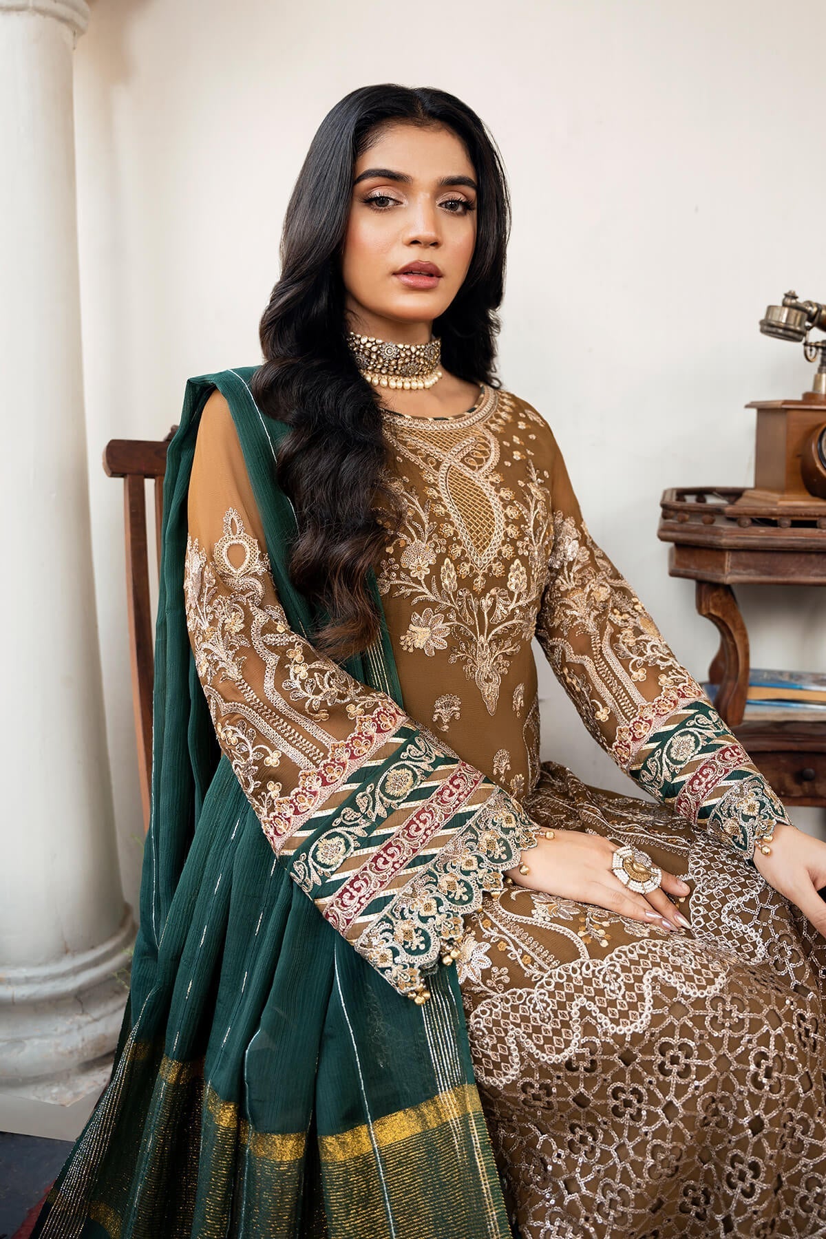 Imrozia Premium | Sitarah Luxury Chiffon 24 | I-210 Tabaan - Official Imrozia Premium stockist in UK - Sakeena London