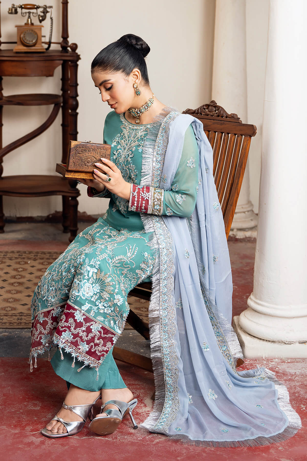 Imrozia Premium | Sitarah Luxury Chiffon 24 | I-211 Nikhat - Official Imrozia Premium stockist in UK - Sakeena London
