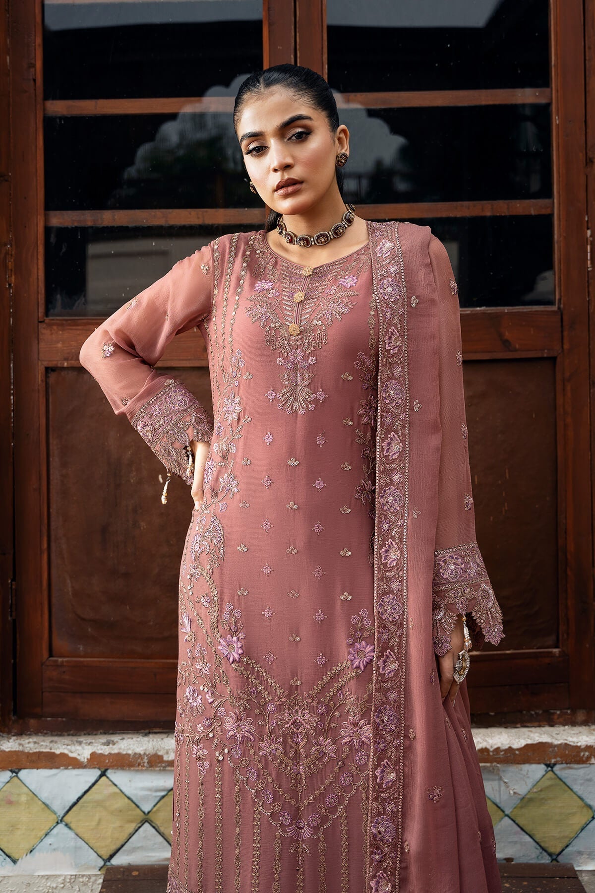 Imrozia Premium | Sitarah Luxury Chiffon 24 | I-216 Parnoor - Official Imrozia Premium stockist in UK - Sakeena London