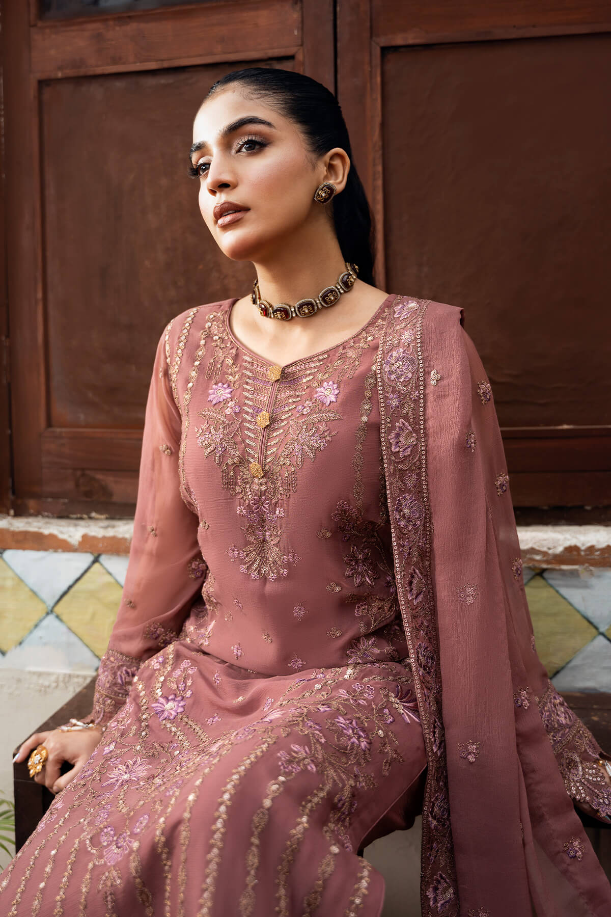 Imrozia Premium | Sitarah Luxury Chiffon 24 | I-216 Parnoor - Official Imrozia Premium stockist in UK - Sakeena London
