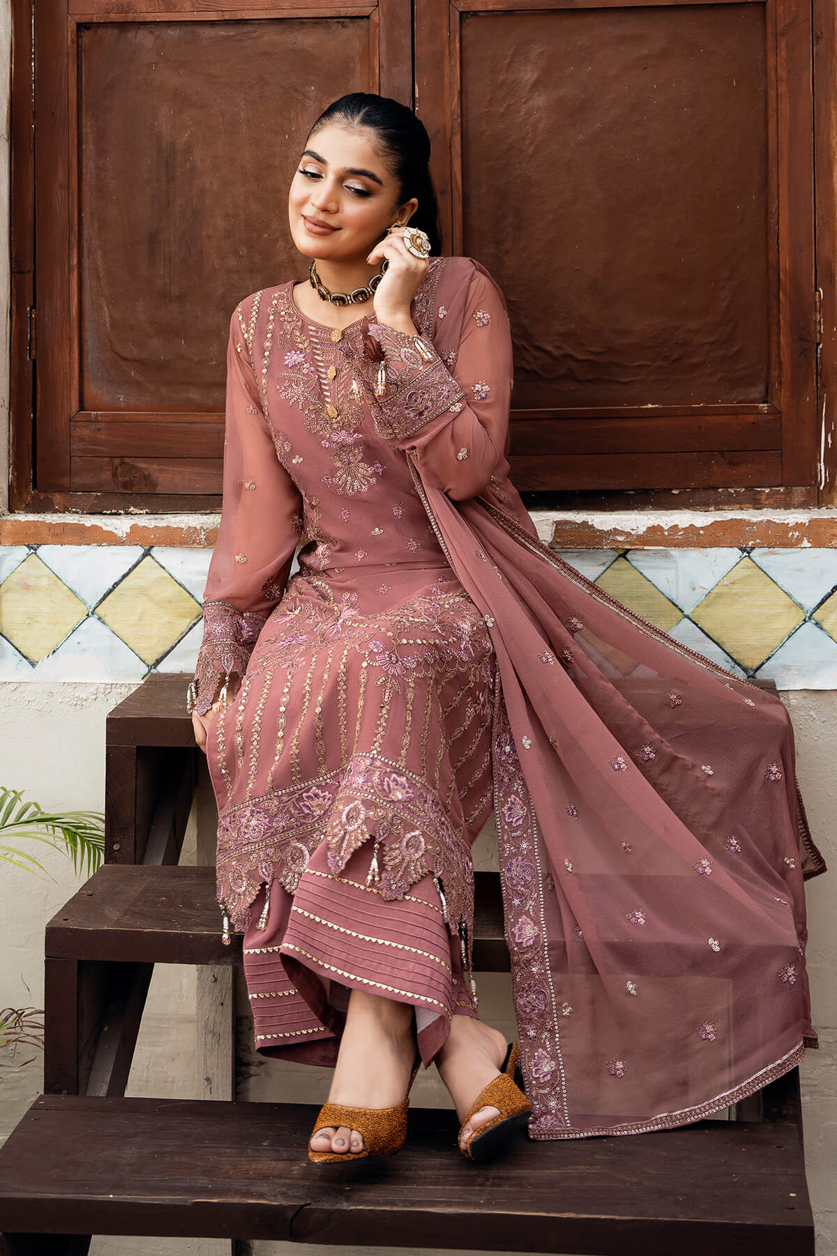 Imrozia Premium | Sitarah Luxury Chiffon 24 | I-216 Parnoor - Official Imrozia Premium stockist in UK - Sakeena London