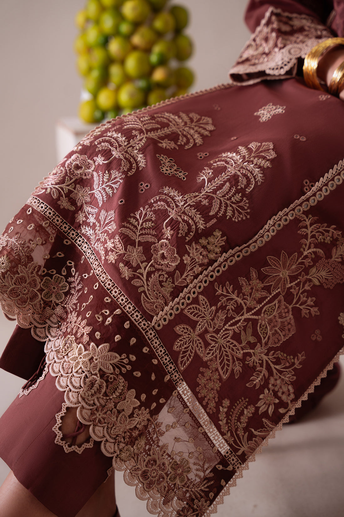 Aabyaan | Miraal Signature Embroidered Viscose 25 | INARA (AV-04) - Official Aabyaan stockist in UK - Sakeena London