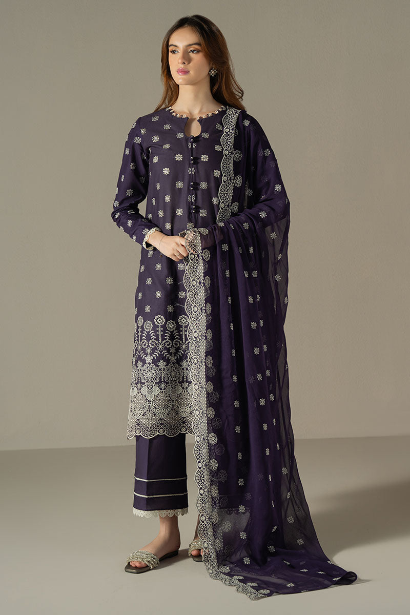 Cross Stitch | Chikankari Lawn 25 | INDIGO ROYAL - Official Cross Stitch stockist in UK - Sakeena London