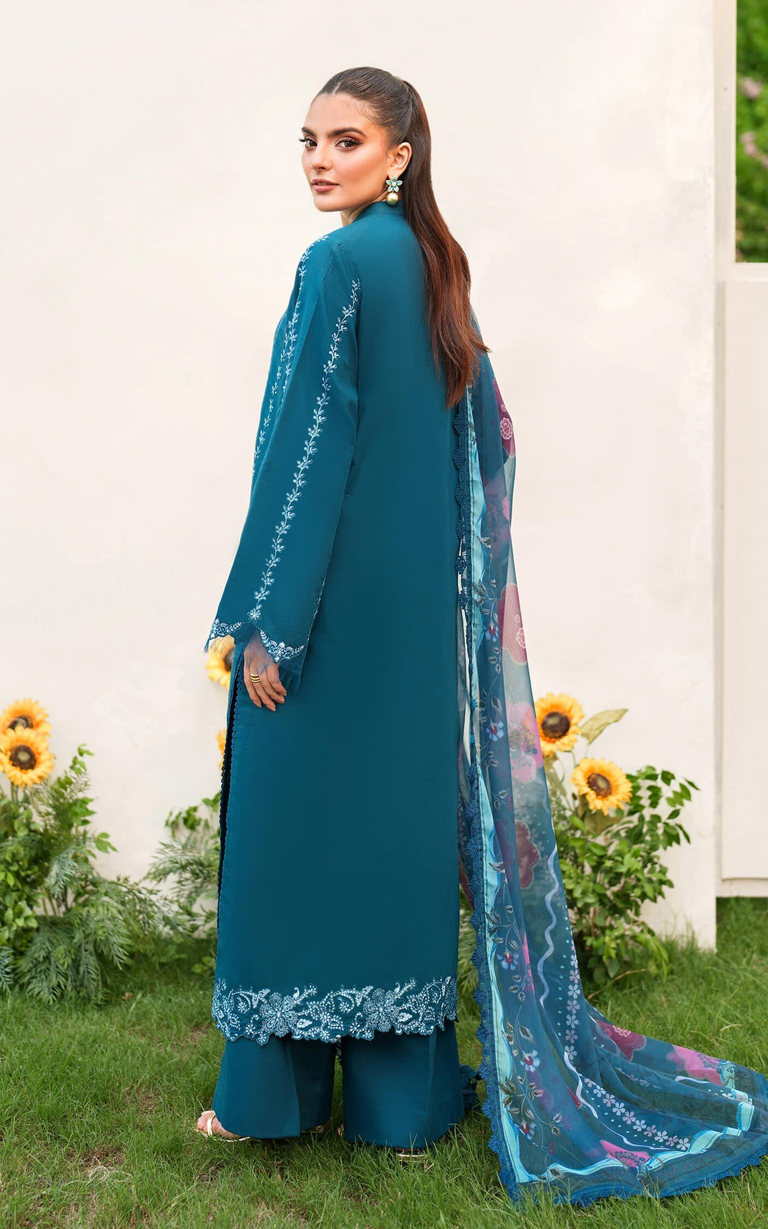 Asifa and Nabeel | Eden Cambric 25 | Iris Cloud ECU25-05 - Official Asifa and Nabeel stockist in UK - Sakeena London