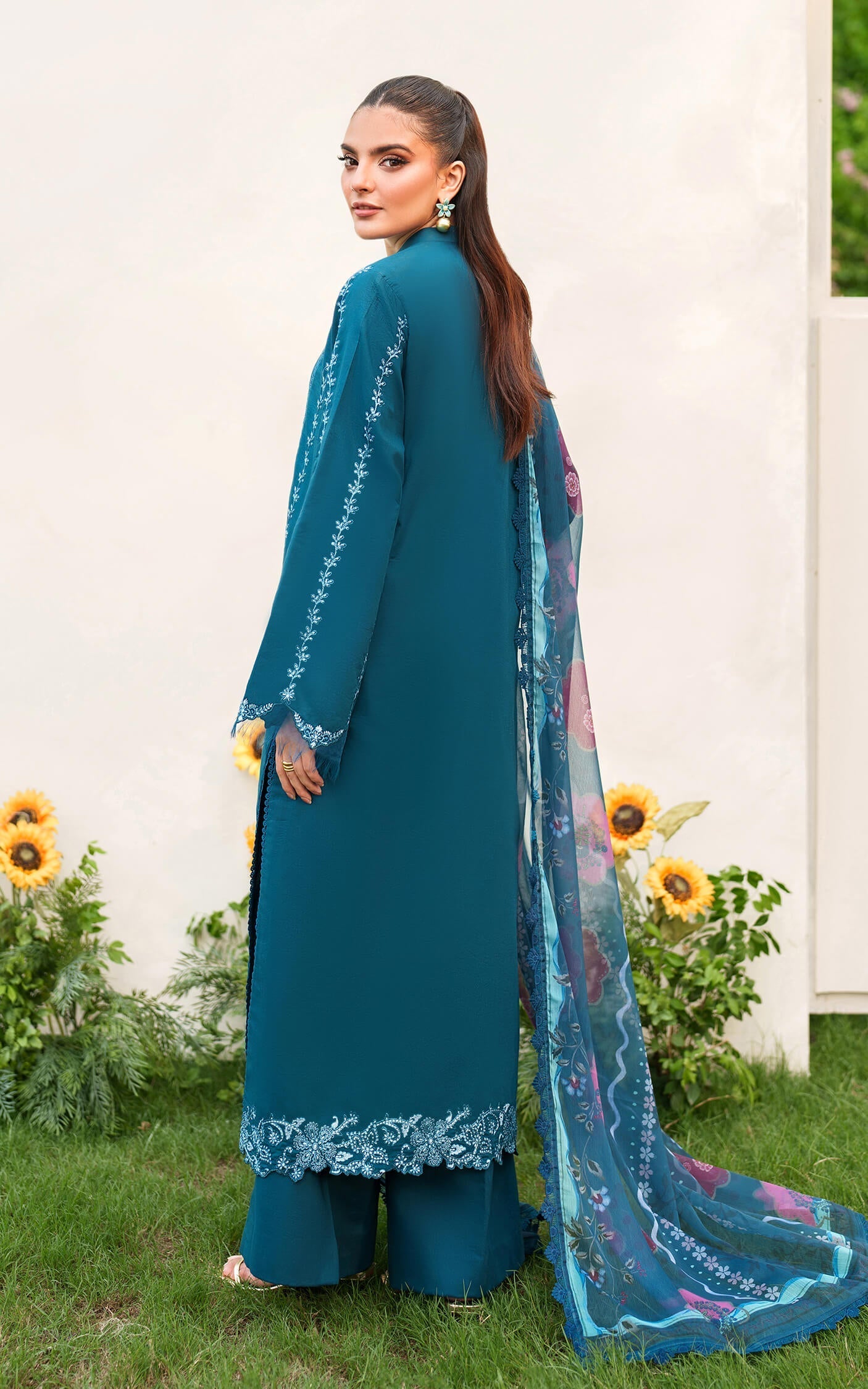 Asifa and Nabeel | Eden Cambric 25 | Iris Cloud ECU25-05 - Official Asifa and Nabeel stockist in UK - Sakeena London